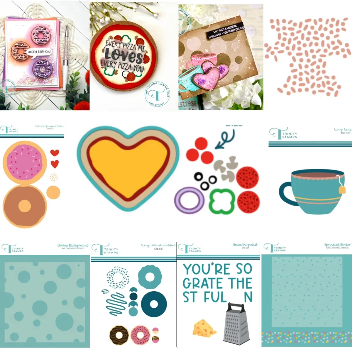 Candle Making Guide - Hearts Pizza Metal Cutting Dies Stencil