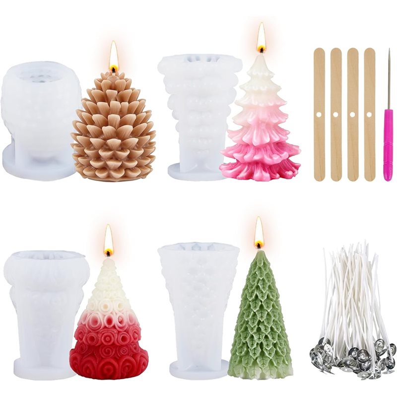 ABZV-Christmas Silicone Molds  - Xmas Candle Making ulasan dan harga