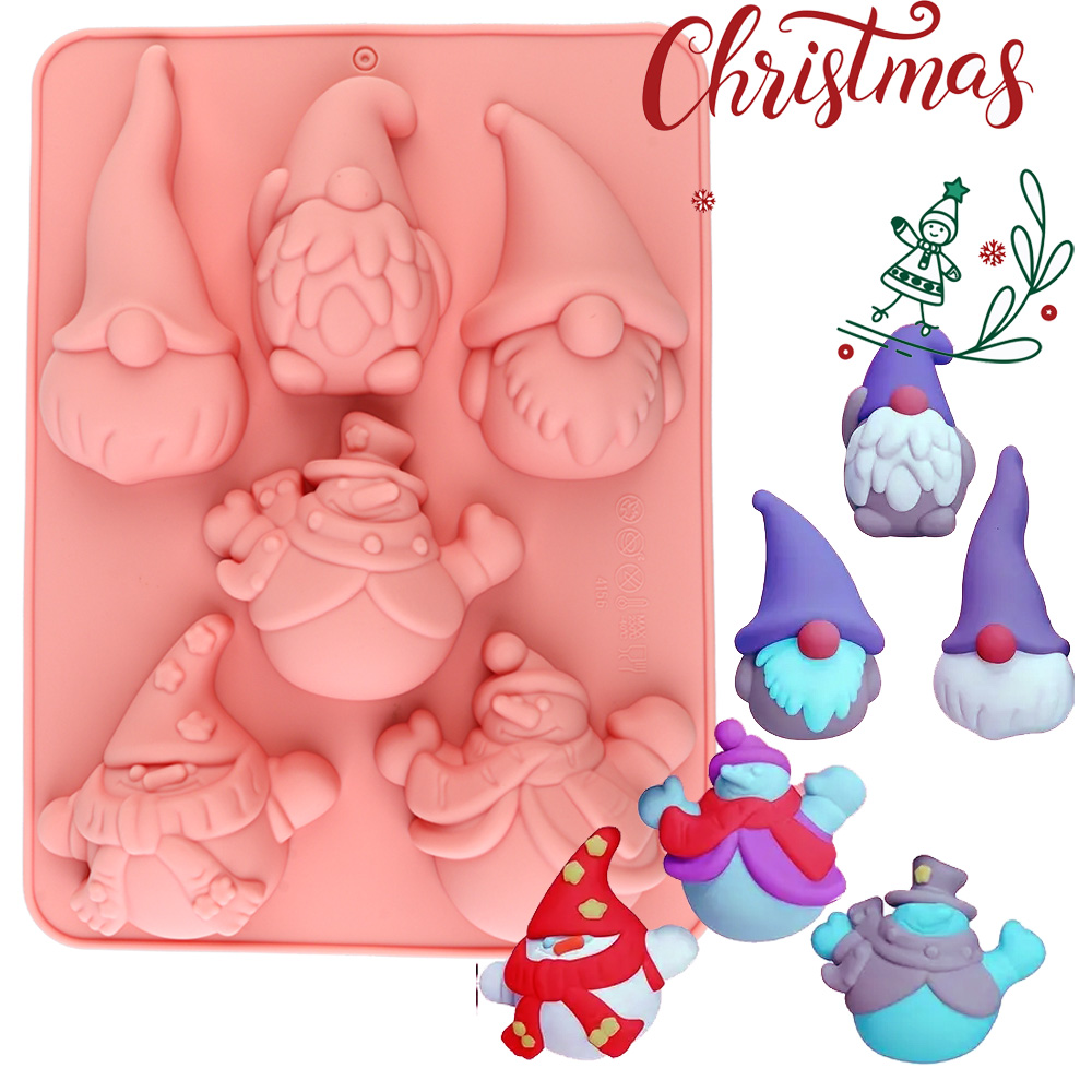6-Cavity Christmas Gnome Cake  - Candle Making Activity ulasan dan harga