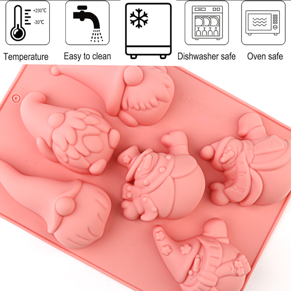 6-Cavity Christmas Gnome Cake  - Candle Making Activity ulasan dan harga