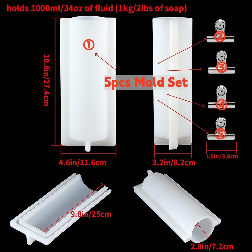 Big Cylinder Tube Soap Mold wi - Candle Making Activity ulasan dan harga