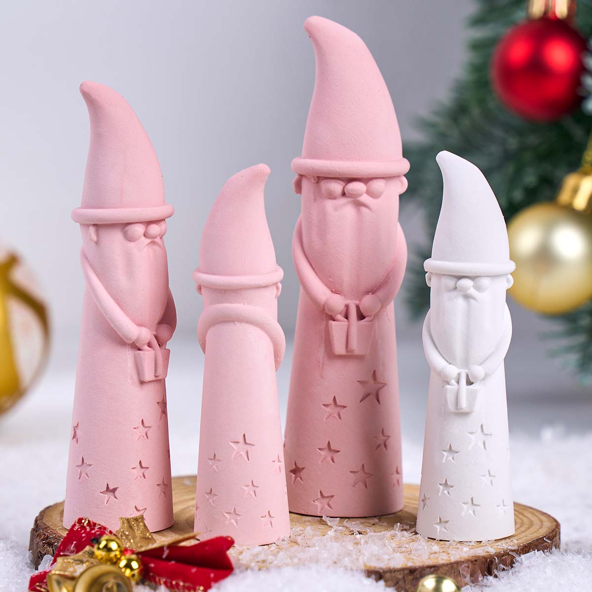 Christmas Ornament Gnome Silic - Xmas Candle Making ulasan dan harga