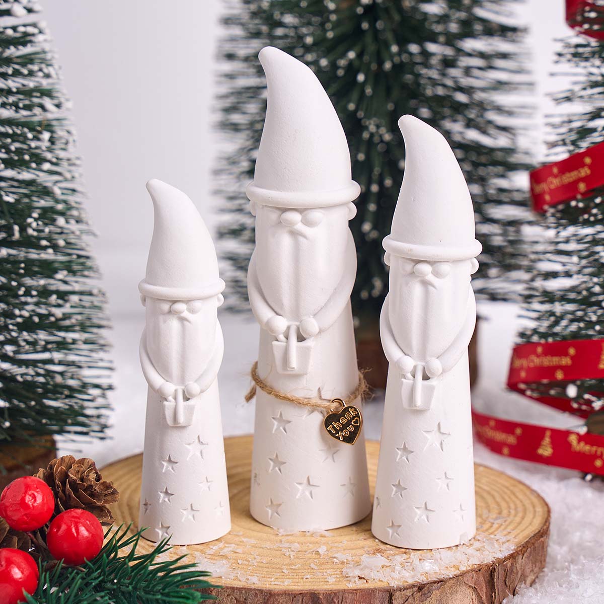 Christmas Ornament Gnome Silic - Xmas Candle Making ulasan dan harga