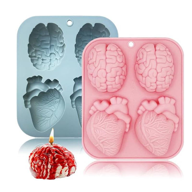 Human Brain And Heart Silicone - Candle Making Activity ulasan dan harga