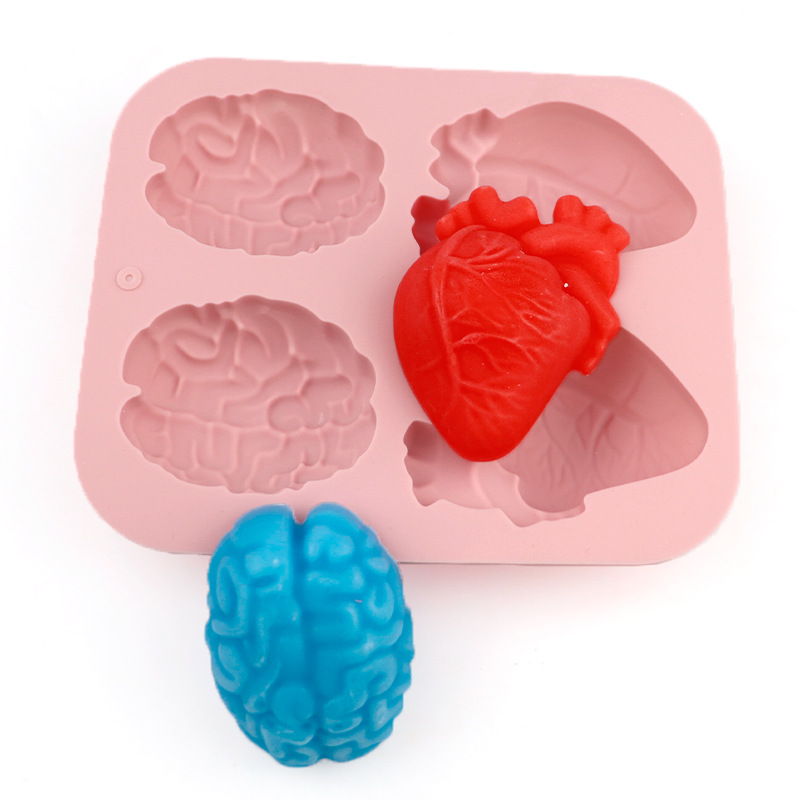 Human Brain And Heart Silicone - Candle Making Activity ulasan dan harga