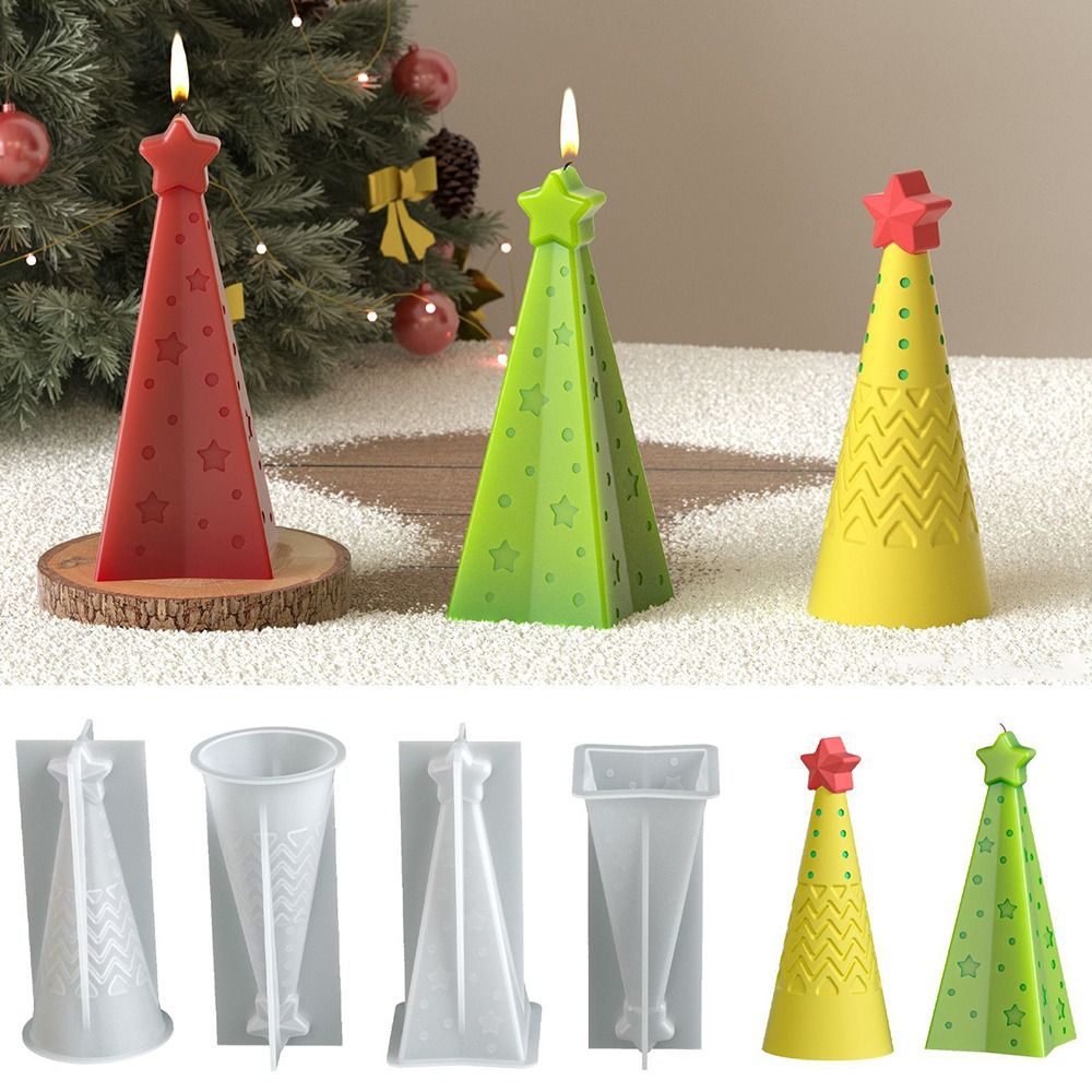 Silicone Christmas Cone Candle - Xmas Candle Making ulasan dan harga