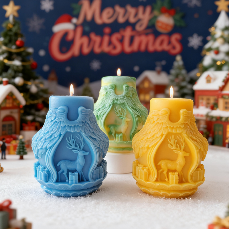 DIY Christmas Series Cylinder  - Xmas Candle Making ulasan dan harga