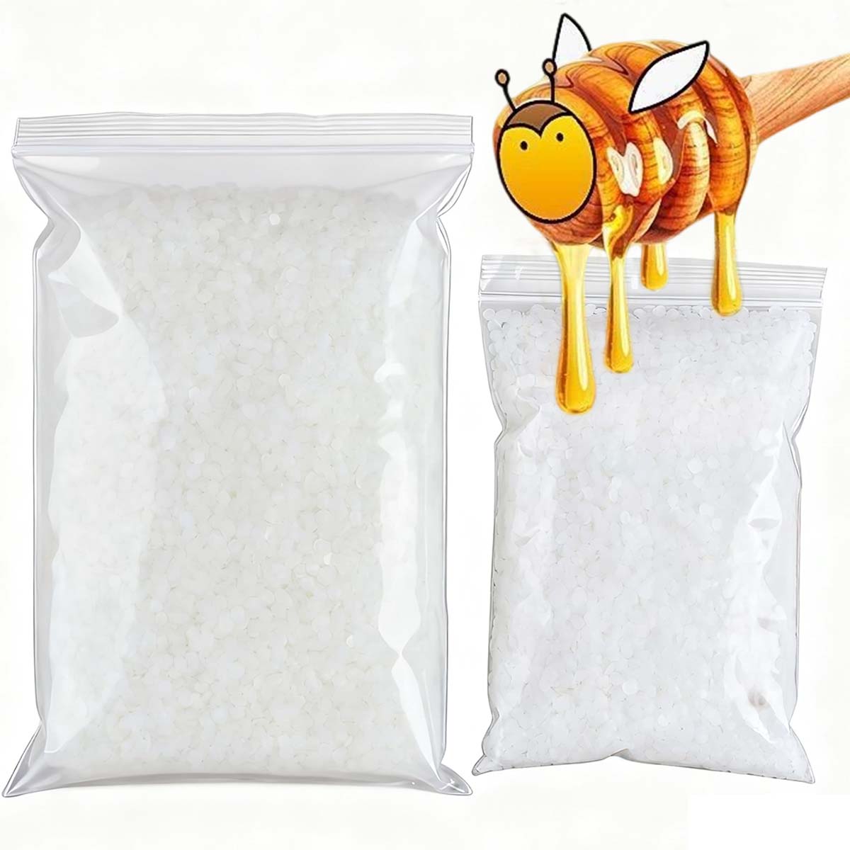 200g-1000g White Beeswax Pure  - Candle Making Activity ulasan dan harga