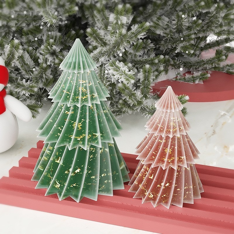 2 Sizes 3D Pleated Christmas T - Xmas Candle Making ulasan dan harga