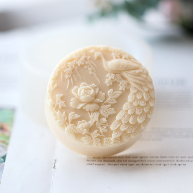 Peacock Flower Pattern Silicon - Candle Making Activity ulasan dan harga